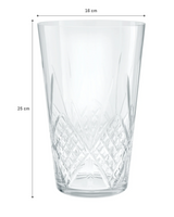 Clear Glass Conical Vase - Modern Minimalist Design