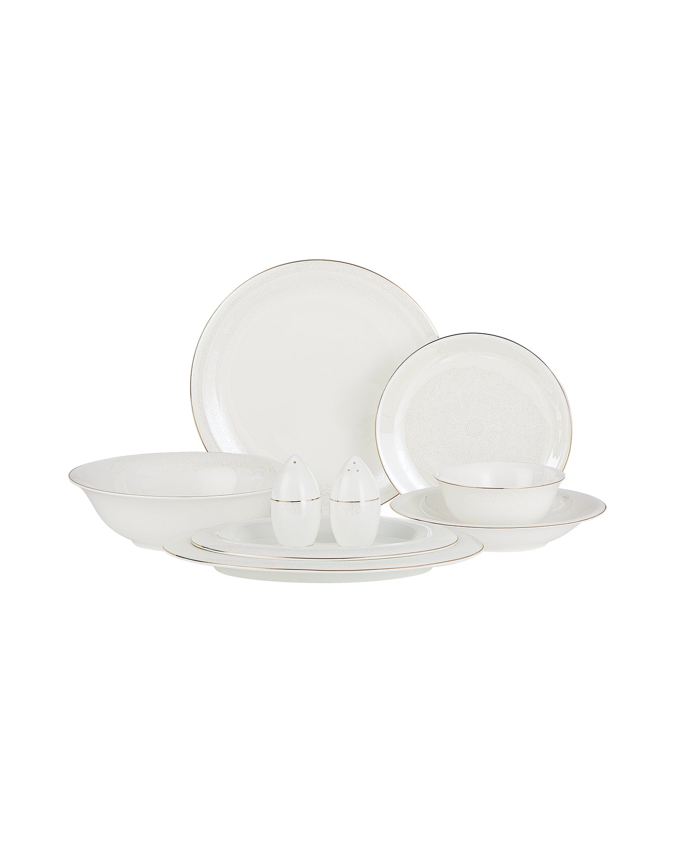 Fine Bone Porcelain 6-Person Dinner Set - Linda Collection