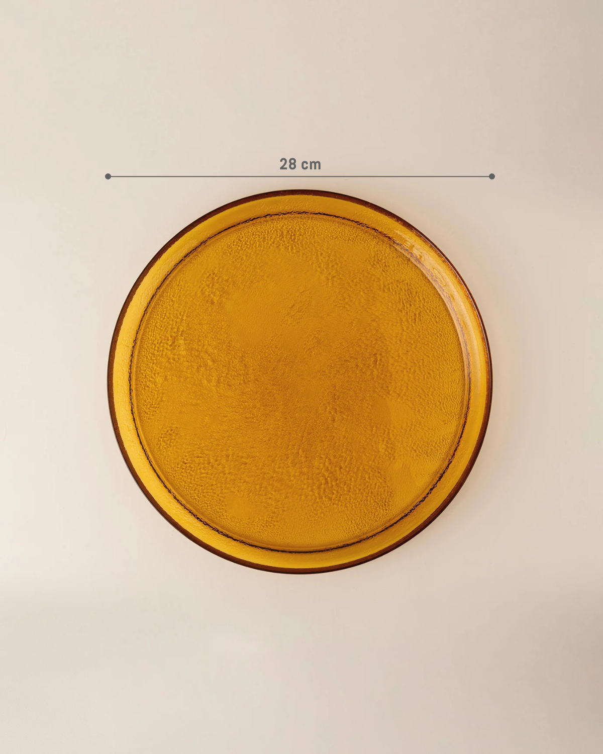 Premium Glass Serving Plate - Sophisticated Crocus Design for Modern Tables
