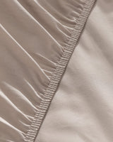 King Size 100% Cotton Ranforce Fitted Sheet - Dark Beige