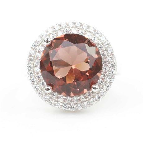 925 Sterling Silver Zultanite & Zircon Halo Ring