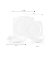 New Bone China 6-Person Dinner Set - Elegant Nova Collection
