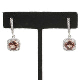 Sterling Silver Zultanite Drop Earrings - Color-Changing Stone & Zircon
