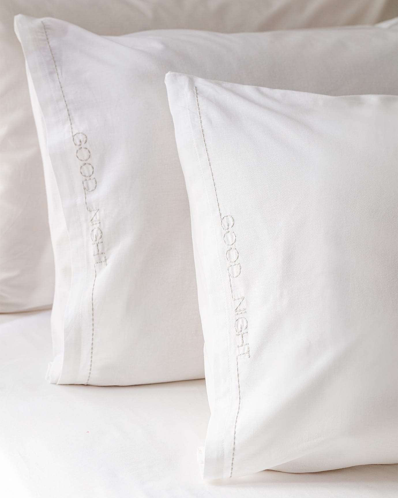 100 Percent Cotton Pillowcase - Soft & Breathable White Beige