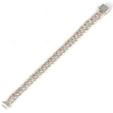 Premium Sterling Silver Box Clasp Gourmet Chain Bracelet