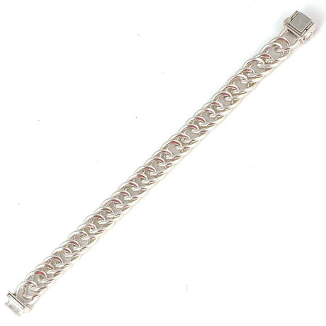 Premium Sterling Silver Box Clasp Gourmet Chain Bracelet