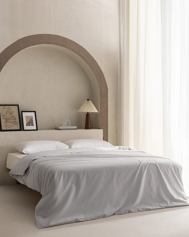 100% Cotton Ranforce Double Duvet Cover - Soft & Breathable Bedding