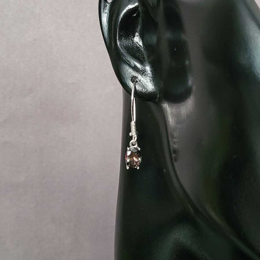 Premium 925 Sterling Silver Oval Mystic Topaz Earrings