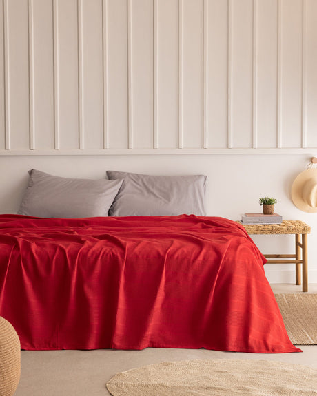 Twin 100% Cotton Pique Blanket - Soft & Breathable Summer Coverlet