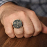 Prsten z 925 stříbra s drakem – mytologický unisex design