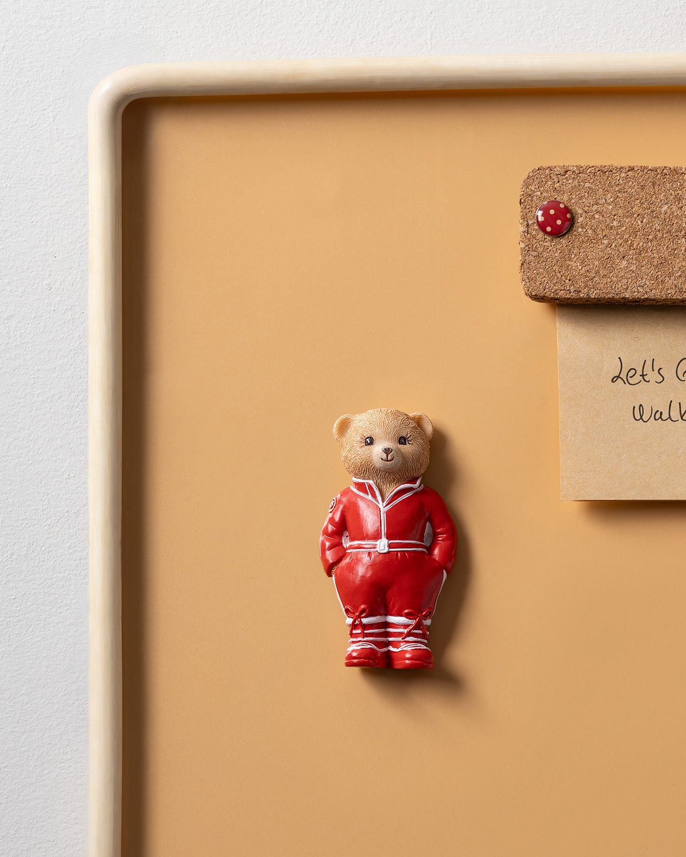 Resin Decorative Magnet - Adorable Jolie Bear Whimsical Home Accent