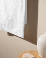 Soft and Absorbent Cotton Blend Bath Towel - White