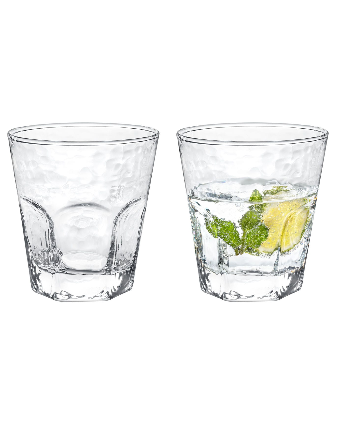 Crystal Clear Glass 4-Piece Water Glass Set - Elegant Everyday Dining