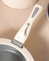 9 Piece Cookware Set - Soft Ecru Kitchen Pots & Pans