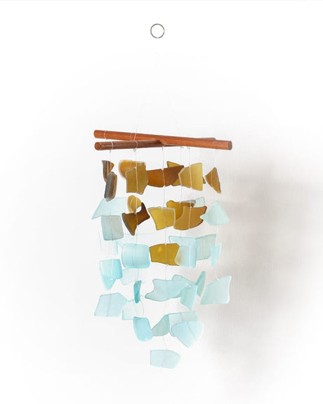 Artisanal Wooden Wind Chime - Pauline's Garden Serenity