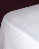 Durable Polyester Tablecloth - Elegant White Finish