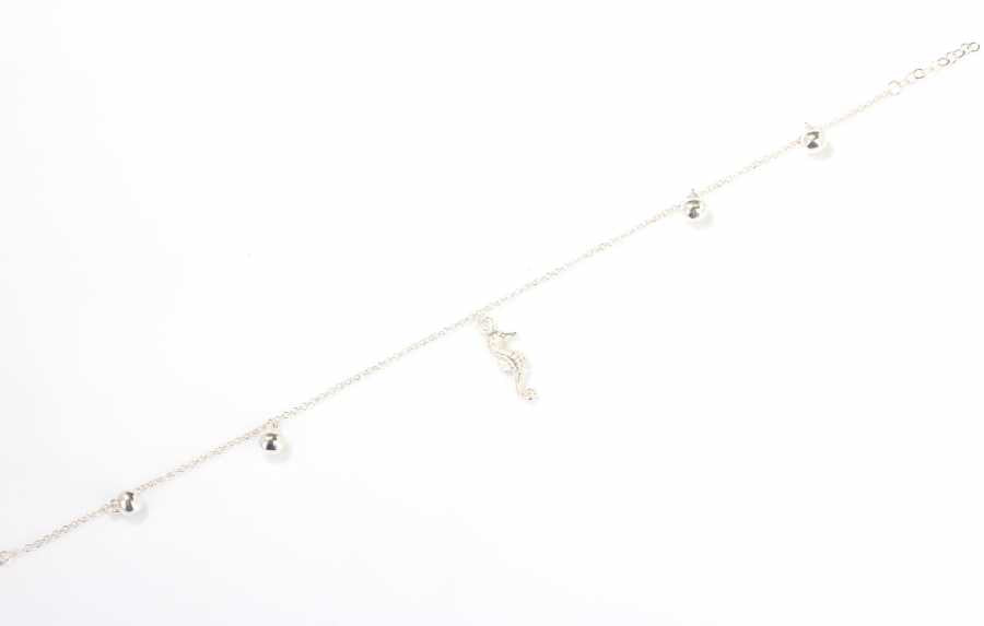 Premium 925 Sterling Silver Seahorse Ankle Bracelet