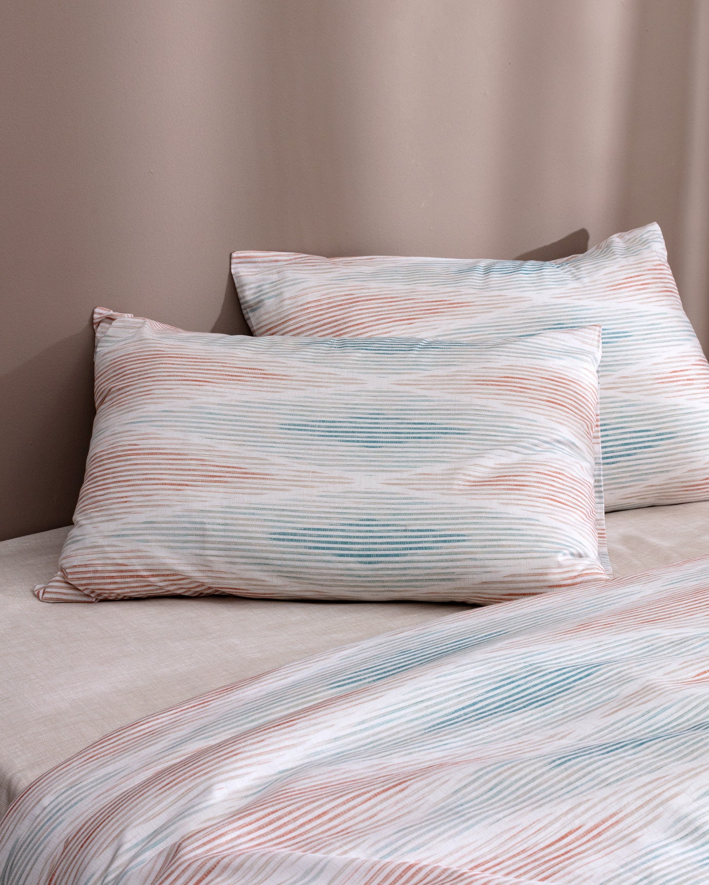 Faye King Size 100% Cotton Ranforce Printed Bedding Set