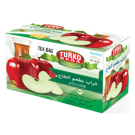 TURKOBABA Premium Herbal Lemon Infusion Tea Bags - 20 Count