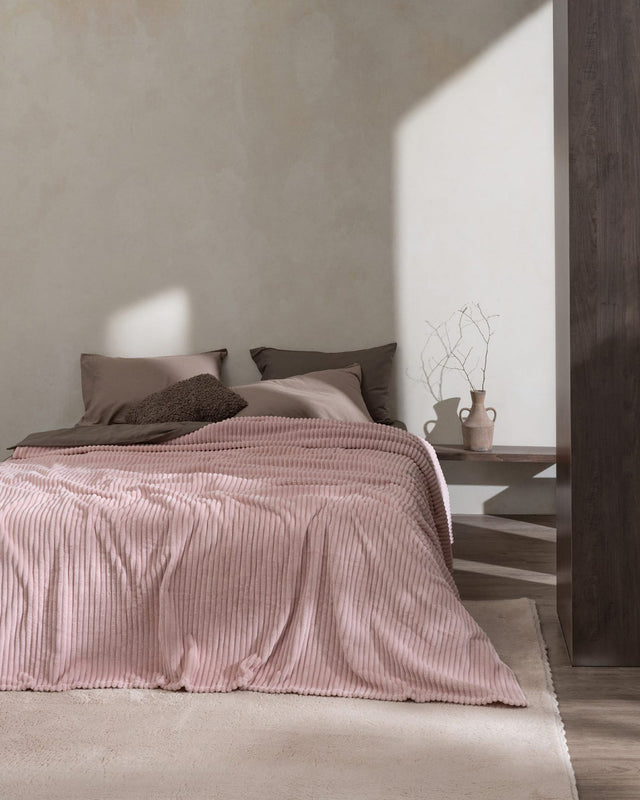 Welsoft Polyester Double Blanket - Plain Design