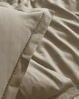100% Cotton Double Size Duvet Cover Set - Plain Crepe Design