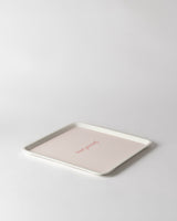 Durable Plastic Square Serving Tray - Modern Minimalist Design