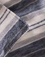 Nanny Double Bed Blanket - Gray and Indigo