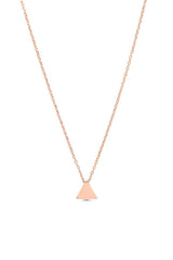 Sterling Silver Triangle Necklace - Minimalist Geometric Design