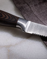 Brown Handle Meat Carving Knife