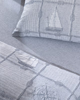 Etretat Jacquard Cotton Double Duvet Cover Set
