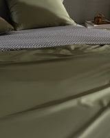 100% Cotton Sateen Single Duvet Cover Set - Printed Dennie Pattern