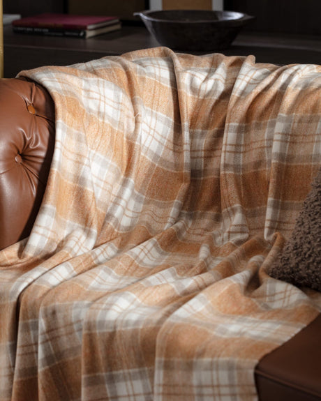 Cozy Camel TV Throw Blanket - Soft & Warm Living Room Comfort