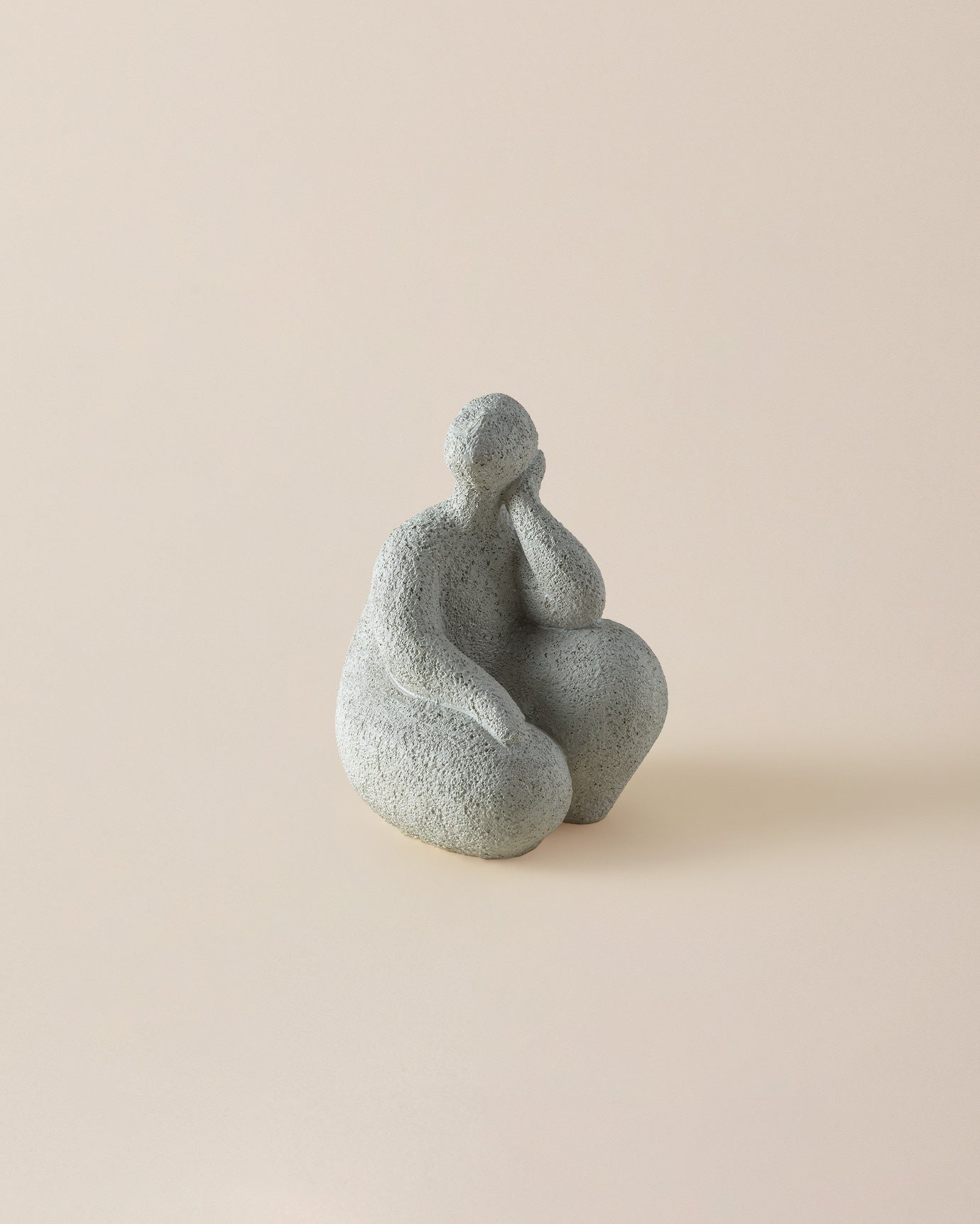 Elegant White Polyresin Seraphina Decorative Figurine