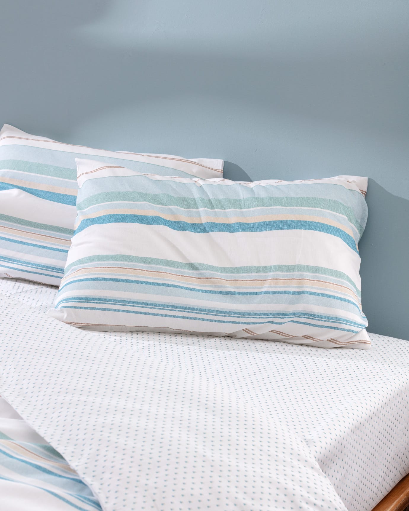 Twin Size 100% Cotton Ranforce Printed Duvet Cover Set, Turquoise