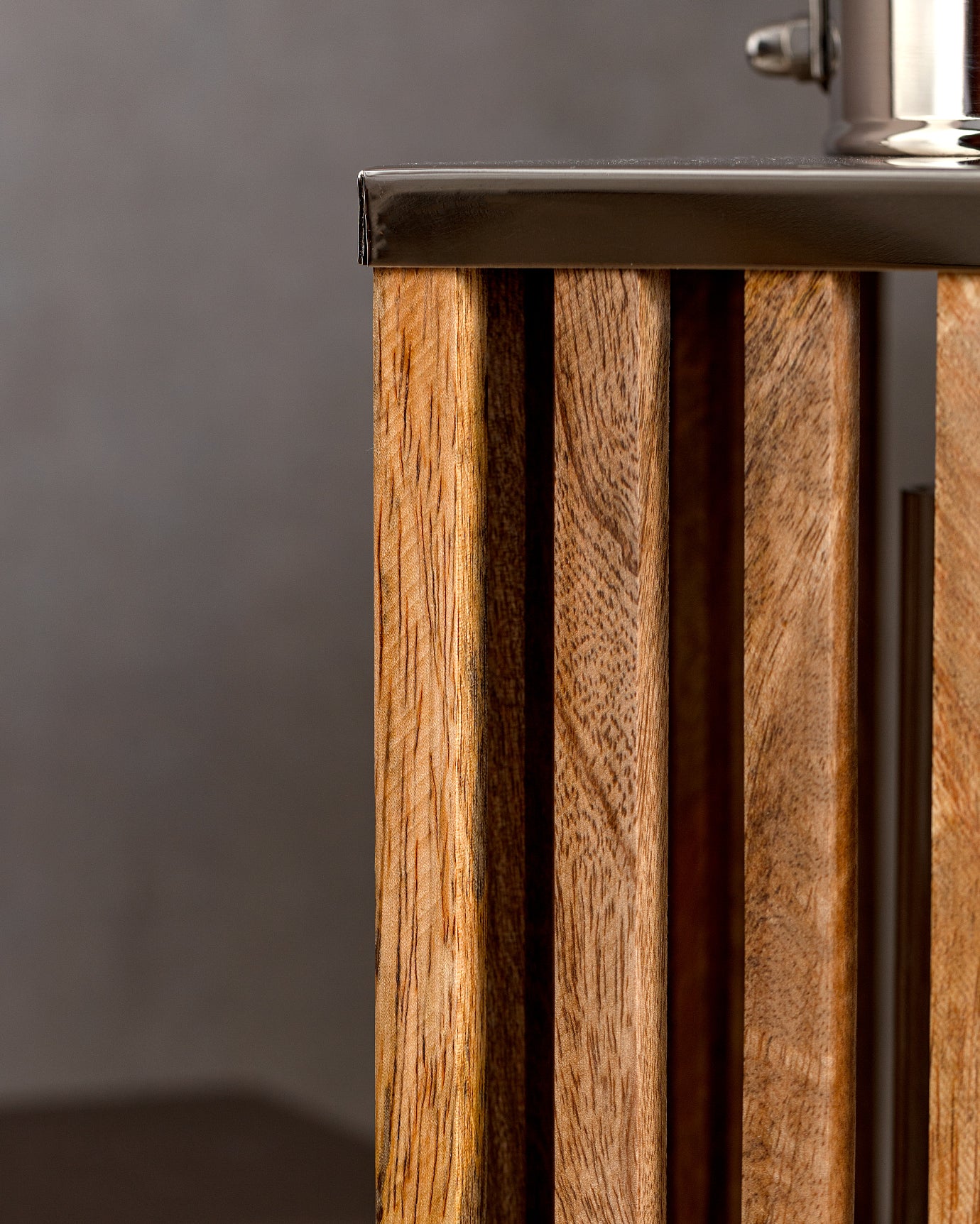 Mango Wood Lantern - Artisanal Amber Glow