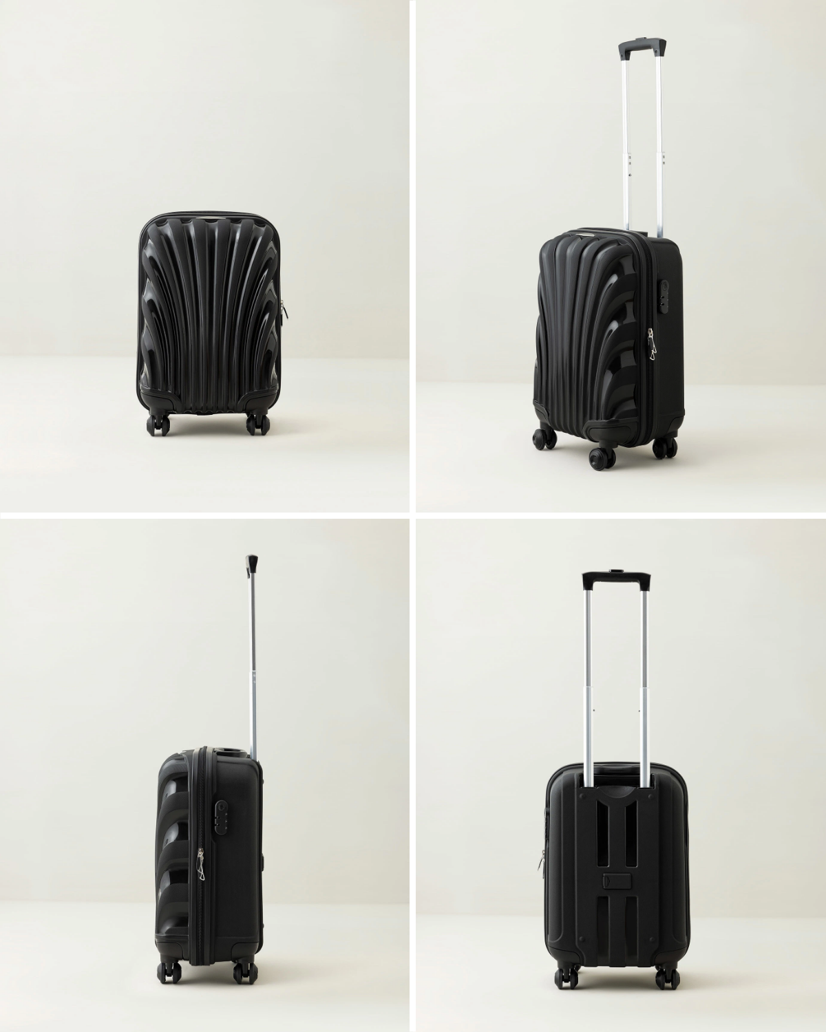 Black Cabin Size Carry-On Suitcase - Travel Luggage