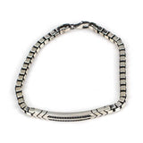 Premium 925 Sterling Silver Onyx Detailed Bracelet