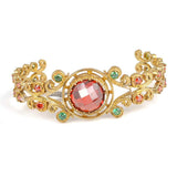 Premium Antique Sterling Silver Ruby Bracelet