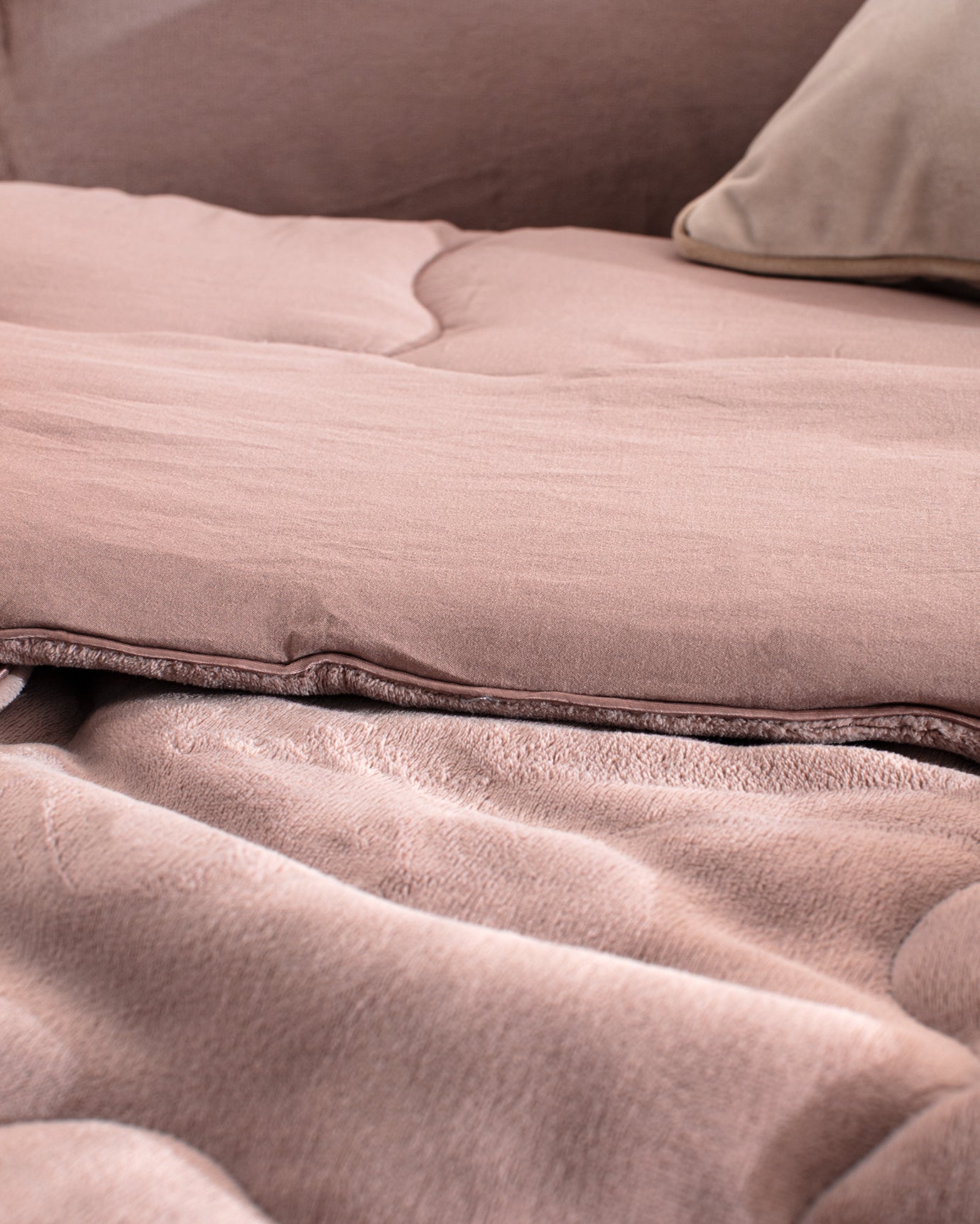 King Size Bedding Set, Powder Pink Complete Collection