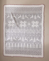 Cotton Blend Jacquard Throw Blanket - Soft & Elegant Comfort