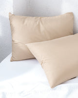 2 - Pack Dark Beige Pillowcase Set - Soft & Decorative Bedding - TryAladdin