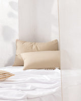 2 - Pack Dark Beige Pillowcase Set - Soft & Decorative Bedding - TryAladdin