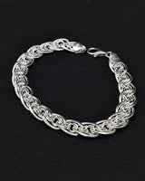 925 Sterling Silver Chunky Paperclip Chain Bracelet - Statement