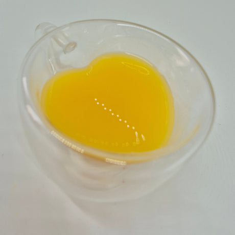 M Mimoza Park Professional Heart Double Wall Clear Espresso Glass - 180ml Single Unit