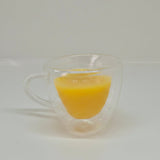 M Mimoza Park Professionele Hart Dubbele Wand Heldere Espresso Glas - 180ml Enkele Eenheid