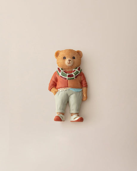 Cute Salmon Bear Refrigerator Magnet - Decorative Home Accent