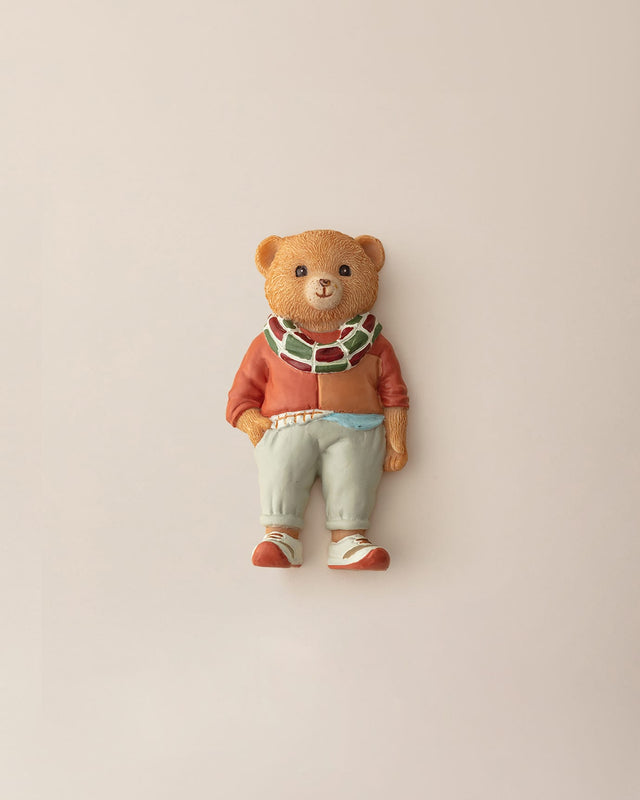 Cute Salmon Bear Refrigerator Magnet - Decorative Home Accent