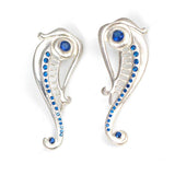 Premium 925 Sterling Silver Poseidon Horse Earring