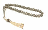 925 Sterling Silver Prayer Beads - Handcrafted Twisted Imam