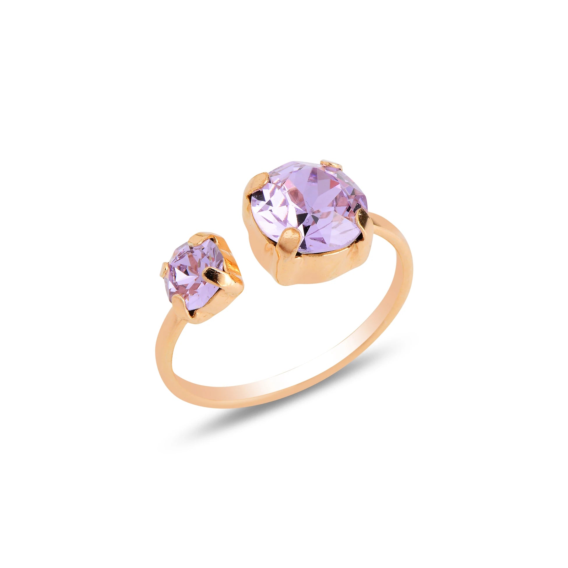 Duo Double Ring - Minimalist Design with Brilliant Everyday Sparkle